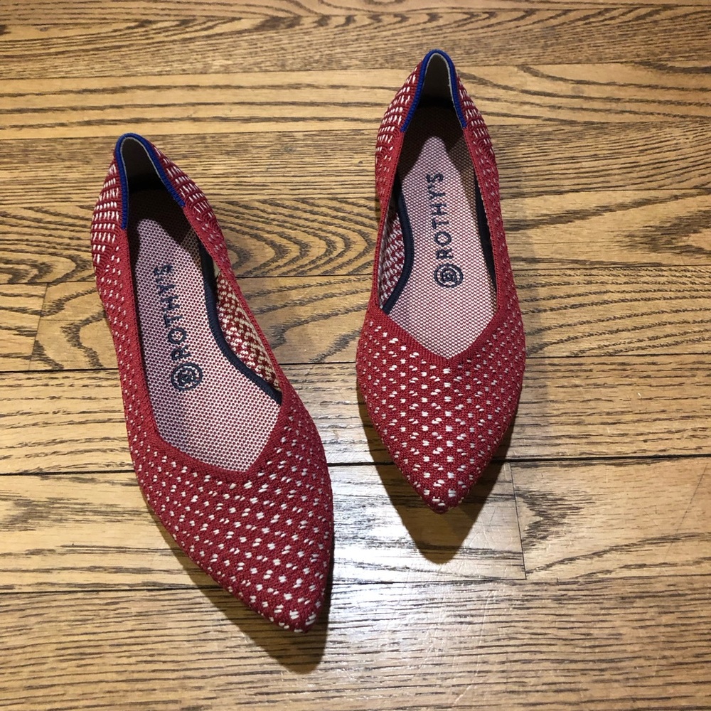 Rothy’s The Point Red Apple Honeycomb Retired